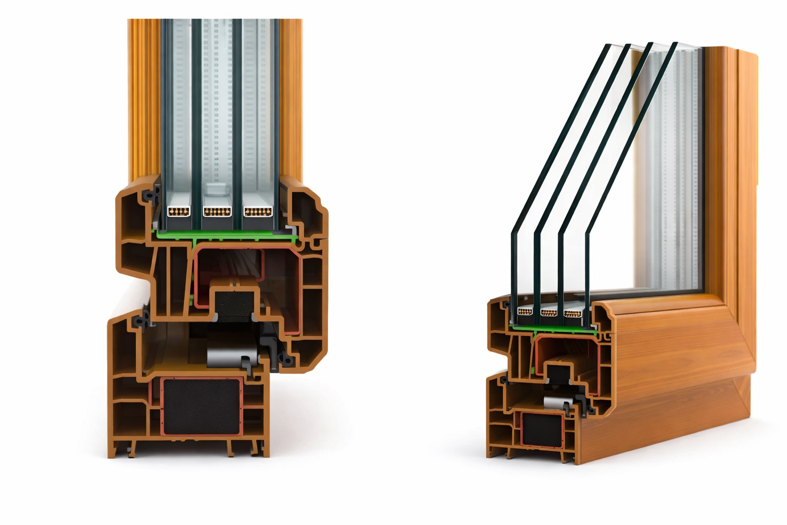 Трехкамерный стеклопакет