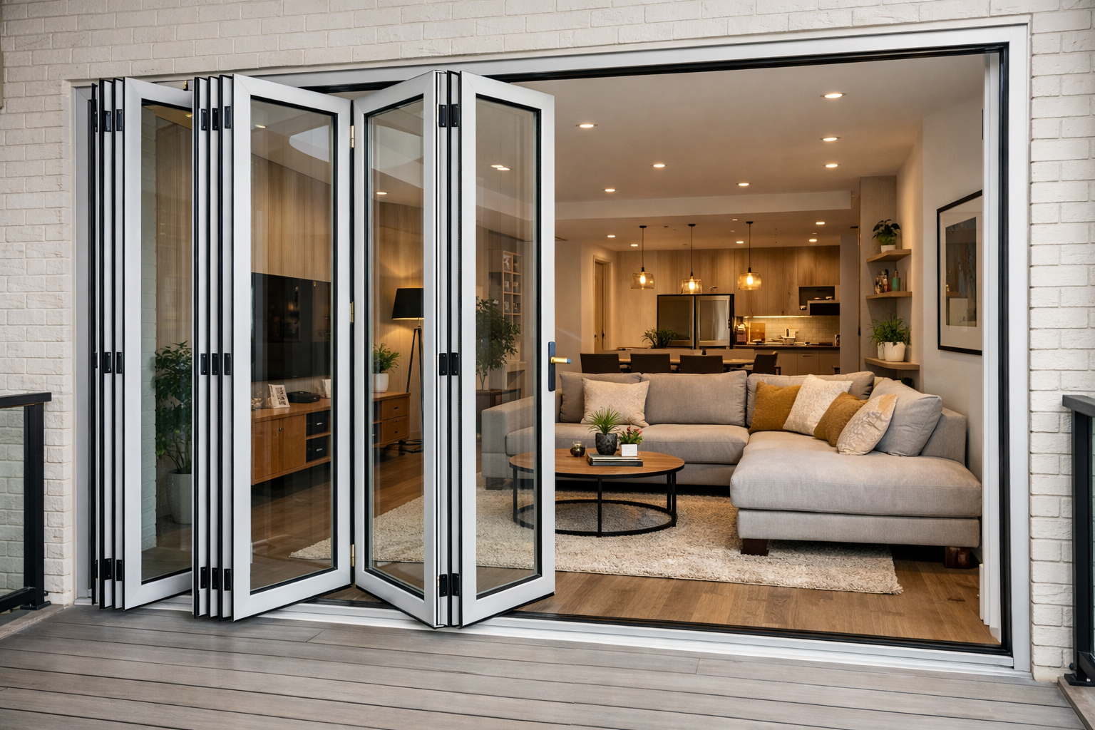 Балконная дверь гармошка