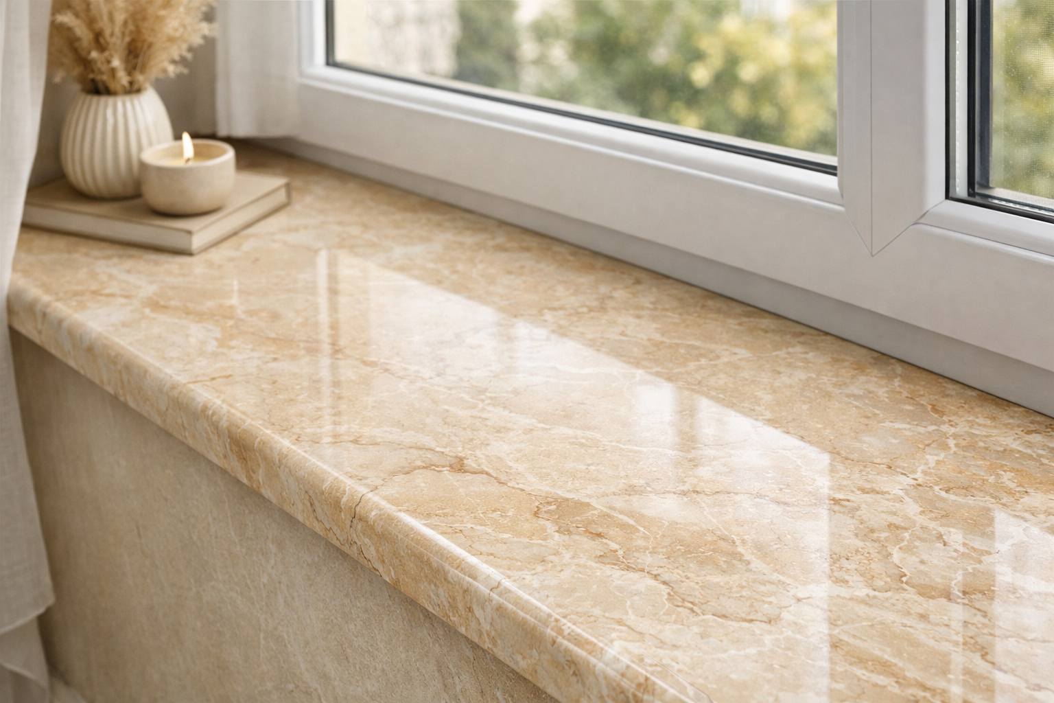 Подоконник Данке бежевый