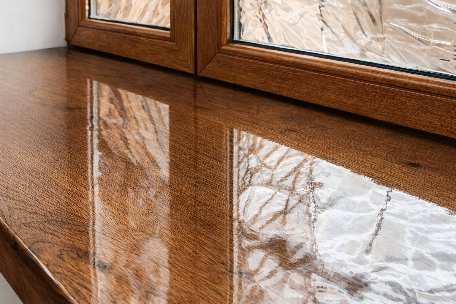 Подоконник Кристалит коричневый